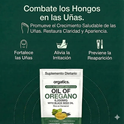 ACEITE DE ORÉGANO - ELIMINA LOS HONGOS DE LAS UÑAS