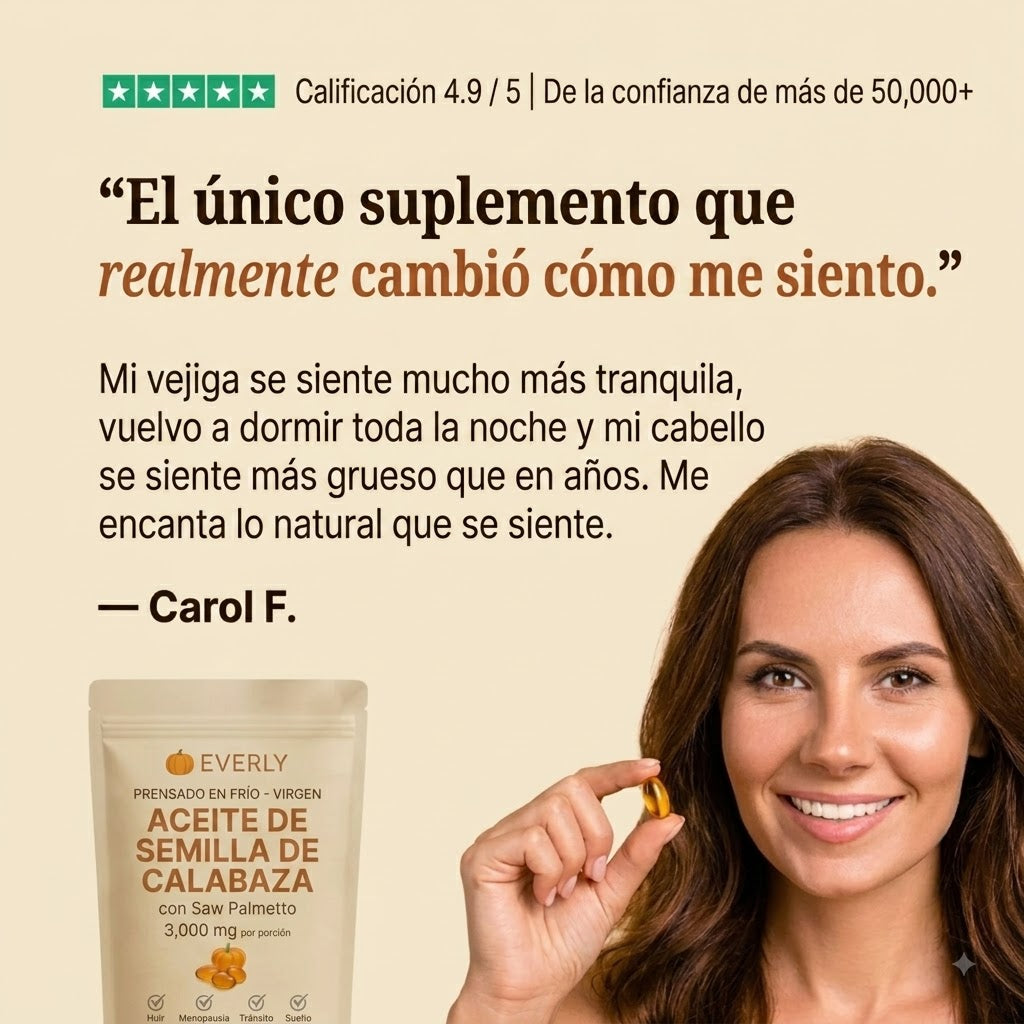 Paquete Capsulas de Aceite Semillas de Calabaza
