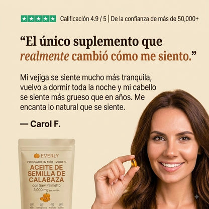 Paquete Capsulas de Aceite Semillas de Calabaza