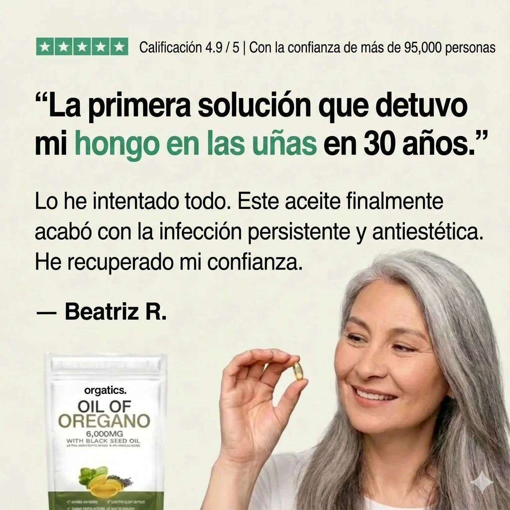 ACEITE DE ORÉGANO - ELIMINA LOS HONGOS DE LAS UÑAS