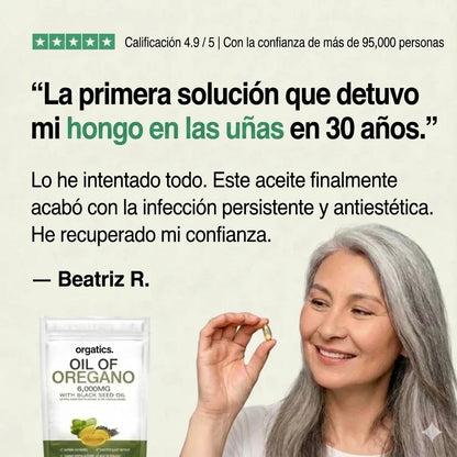 ACEITE DE ORÉGANO - ELIMINA LOS HONGOS DE LAS UÑAS