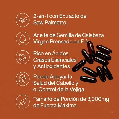 Paquete Capsulas de Aceite Semillas de Calabaza