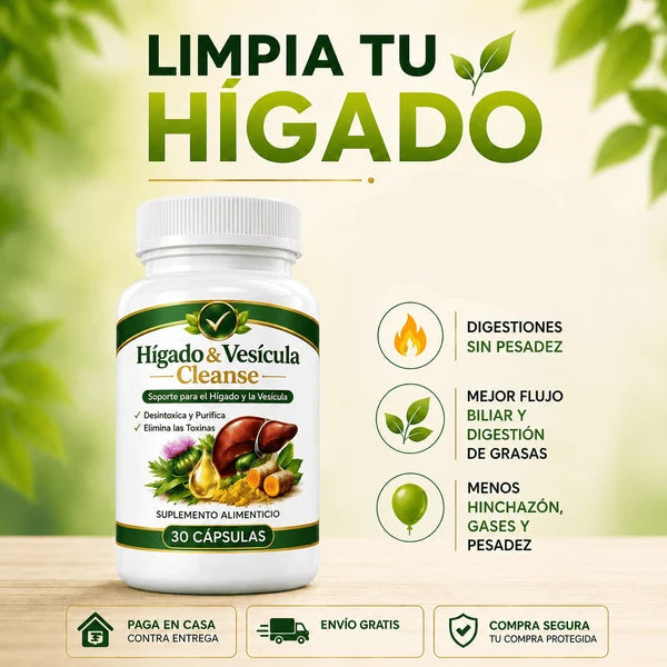 Cleanse - Cápsulas para Hígado y Pesadez Digestiva