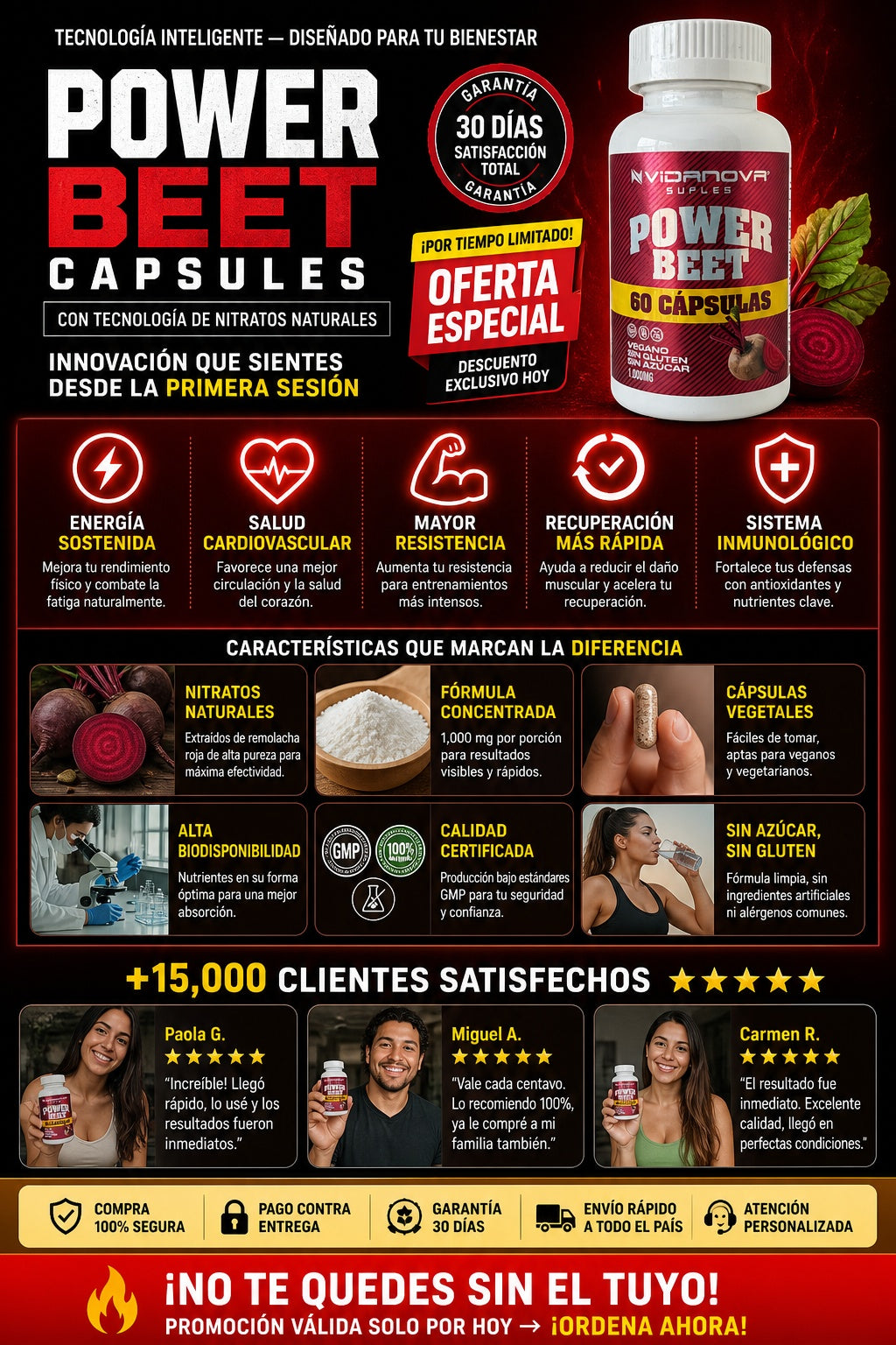 capsulas de betarraga powerbeet para la ciurculacion del pene y rendimiento con tu pareja - imagen 5