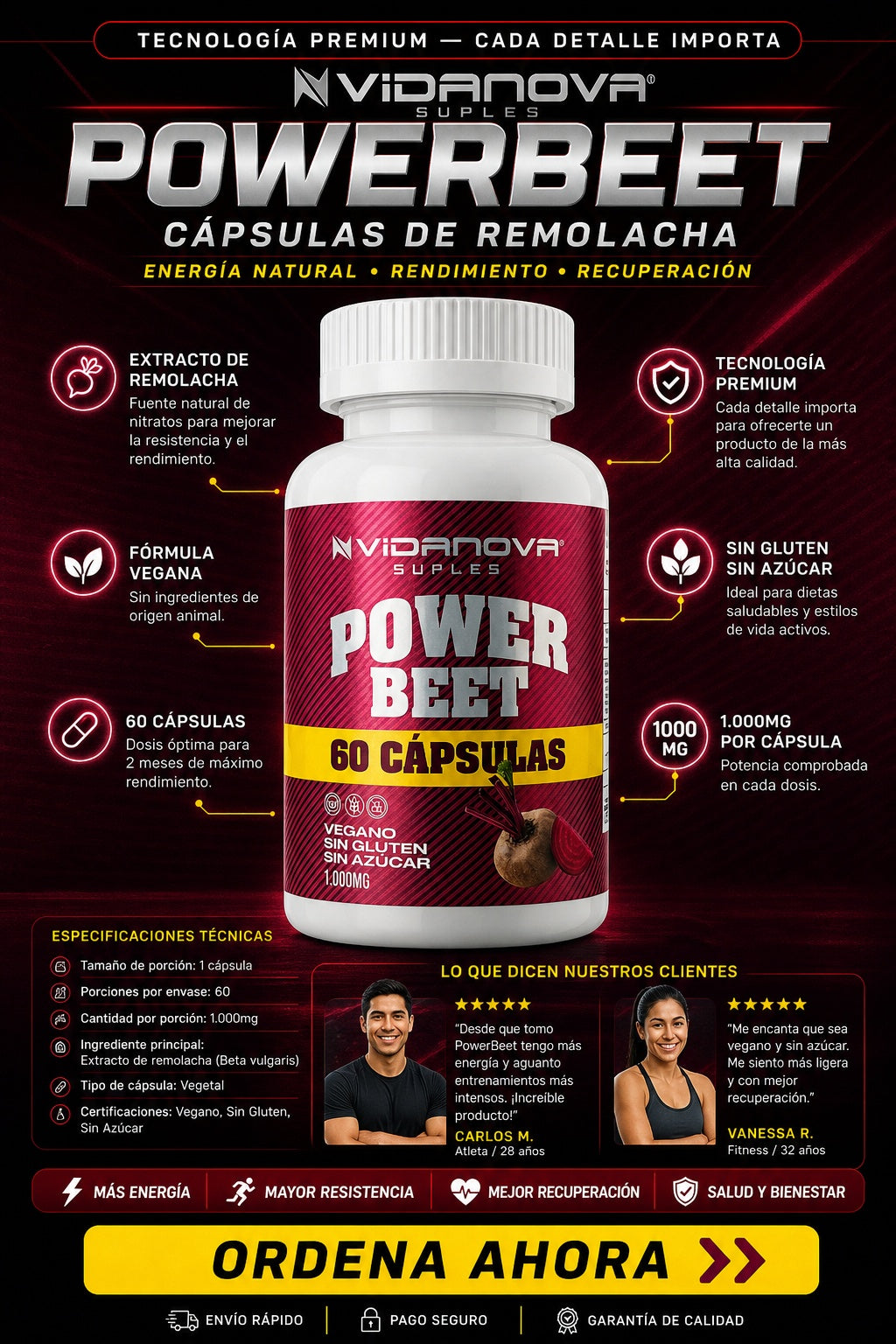 capsulas de remolacha powerbeet para la ciurculacion del pene y rendimiento con tu pareja - imagen 7