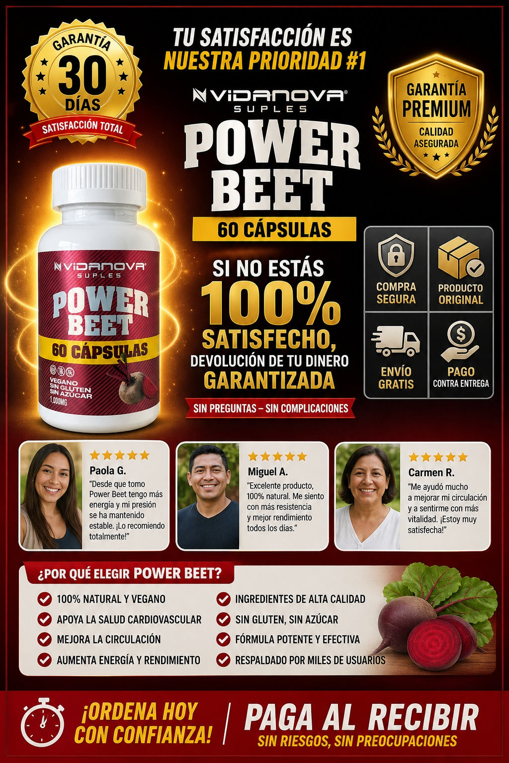 capsulas de betarraga powerbeet para la ciurculacion del pene y rendimiento con tu pareja - imagen 9
