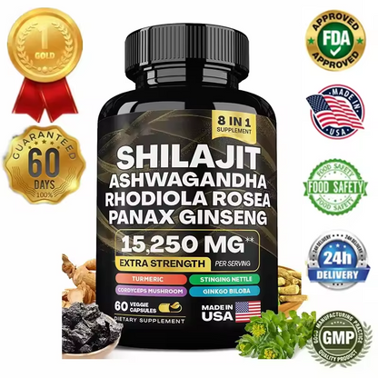CAPSULAS SHILAJIT 💪- Energía, Fuerza y Vitalidad 🔋